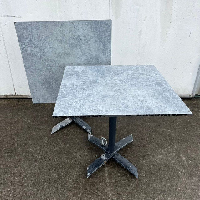 1 stuks horeca terrastafels inklapbaar trespa volkern 80x80, Tuin en Terras, Ophalen, Gebruikt