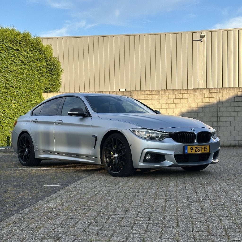 BMW 435i Gran Coupé High Exec, Individual Frozen Silver, Auto's, Achterwielaandrijving, Zwart, 4-Serie, Alcantara