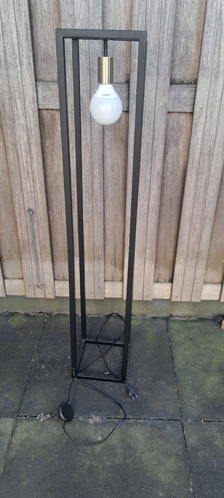 Zwarte vloerlamp 120 cm hoog, Ophalen of Verzenden