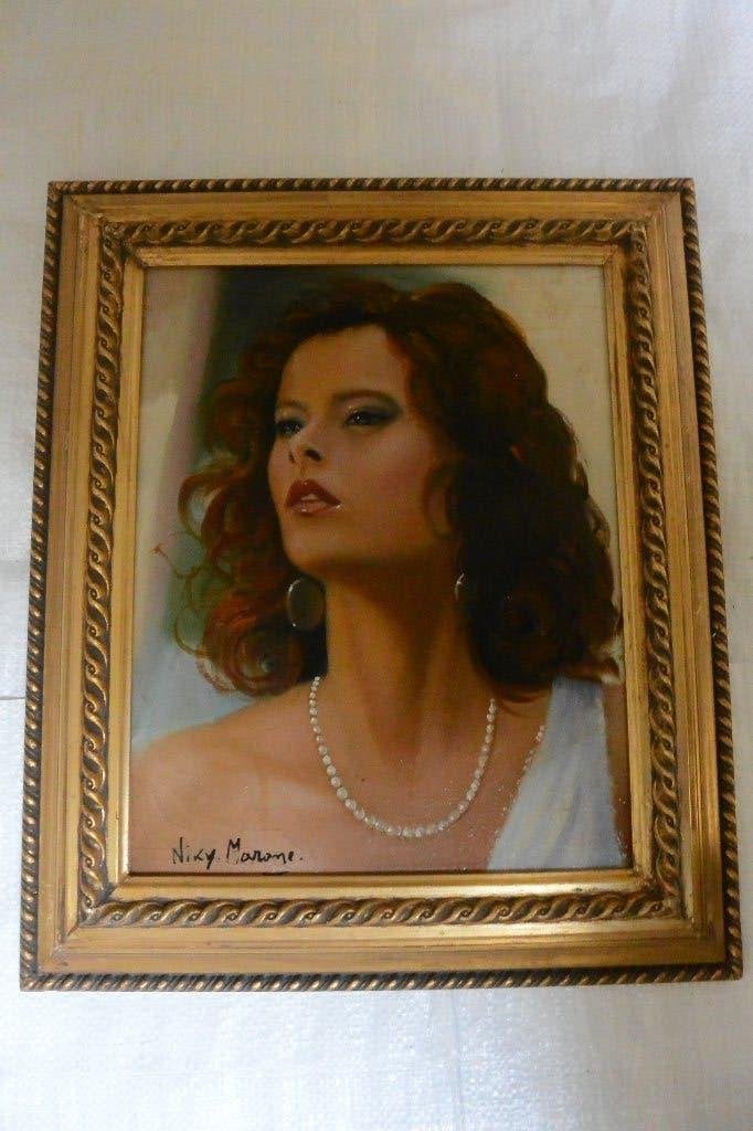 portretschilderij  vrouw, Doek, Portret of Personen, Realistisch, Ophalen of Verzenden