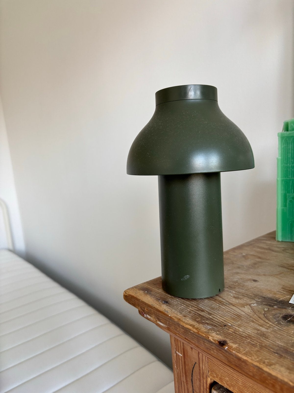 HAY PC Portable Tafellamp Olive - Zo goed als nieuw, Ophalen, Kunststof, Groen, Paddenstoellamp