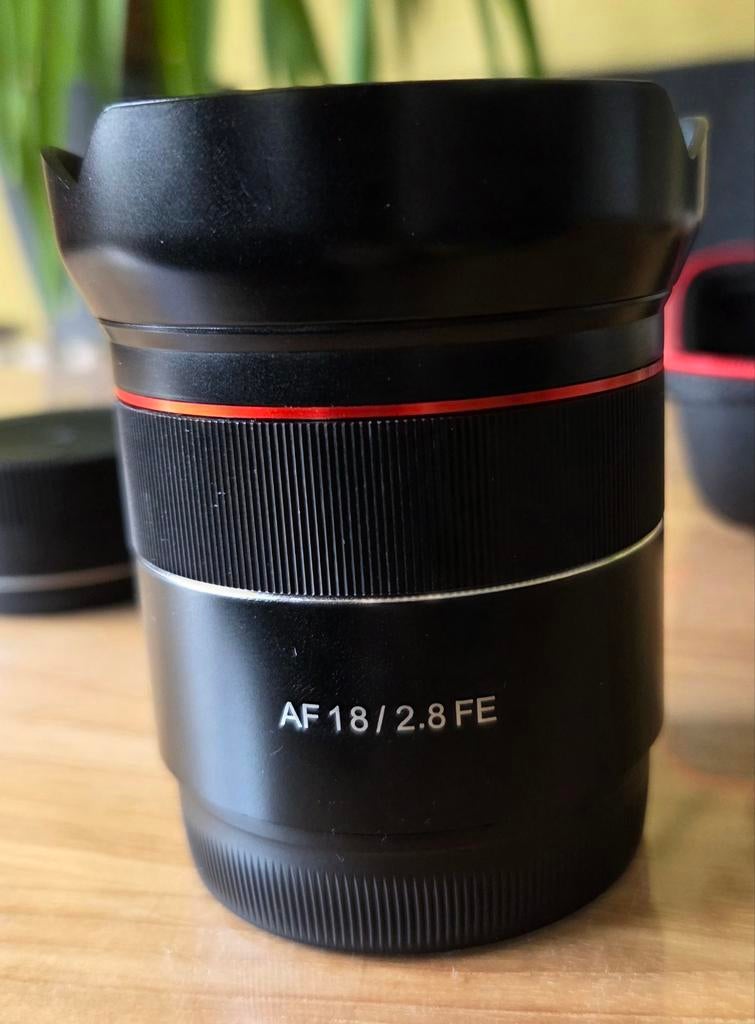 Samyang AF 18mm F2.8 FE Groothoeklens voor Sony E-mount, Ophalen of Verzenden, Gebruikt, Groothoeklens