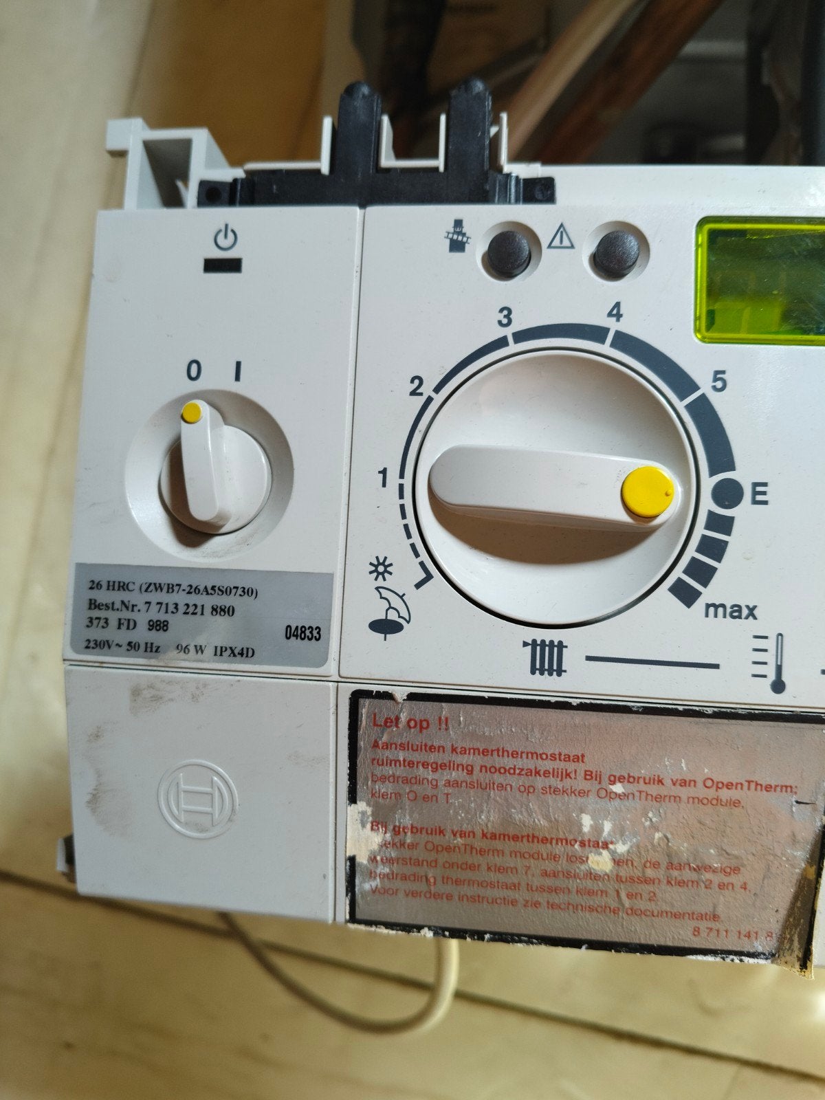 Bosch 26 HRC (ZWB7-26A580730) CV-ketel, Ophalen