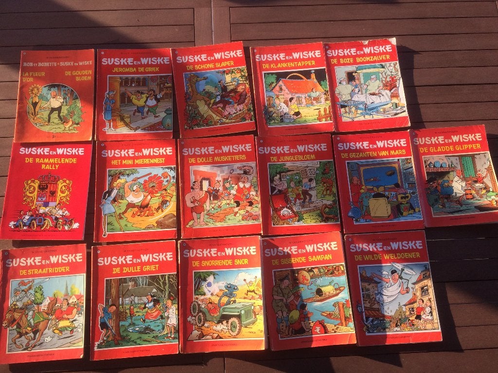 Suske en Wiske strips 16 stuks, Meerdere stripboeken, Ophalen, Gelezen, Willy van der Steen.
