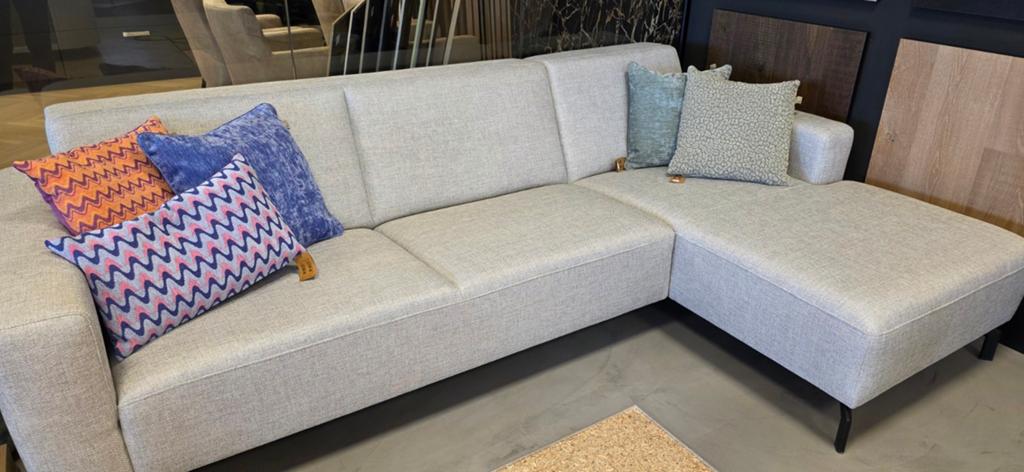 Showroommodel bankstel, Huis en Inrichting, Banken | Bankstellen, 250 tot 300 cm, 100 tot 125 cm, Hoekbank, Ophalen of Verzenden