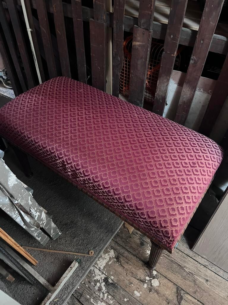 Antiek bankje, Huis en Inrichting, Ophalen, Minder dan 50 cm, Gebruikt, 75 tot 100 cm