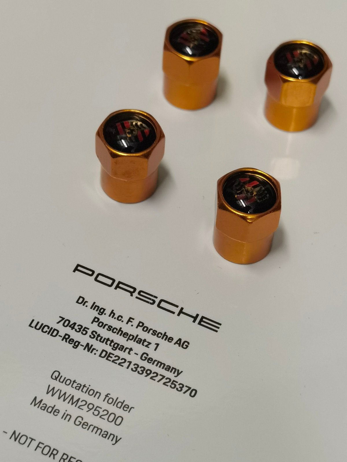 nieuw porsche ventiel doppen, Ophalen of Verzenden, Nieuw