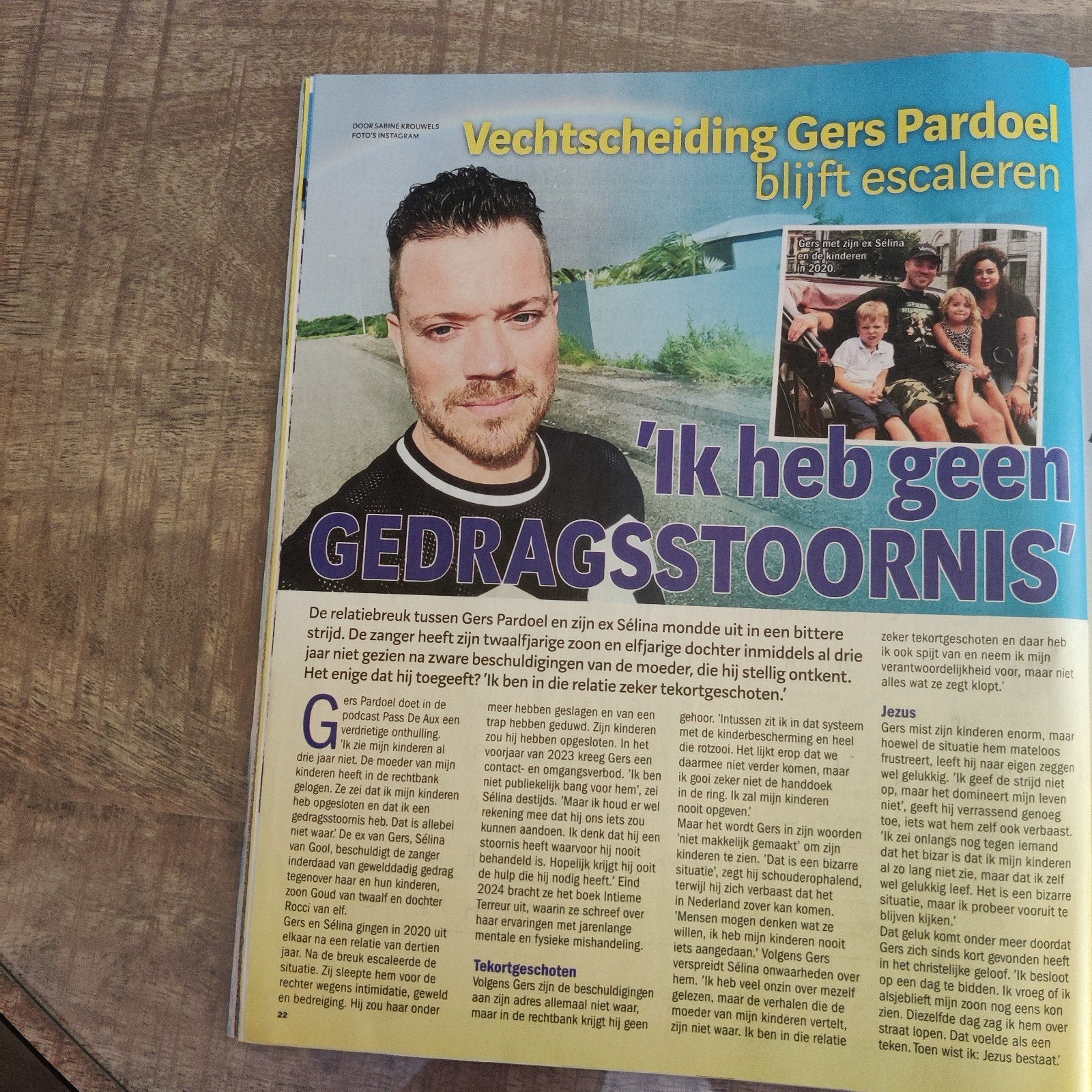 Gers Pardoel - artikel - knipsel, Ophalen of Verzenden, 1980 tot heden, Knipsel(s)