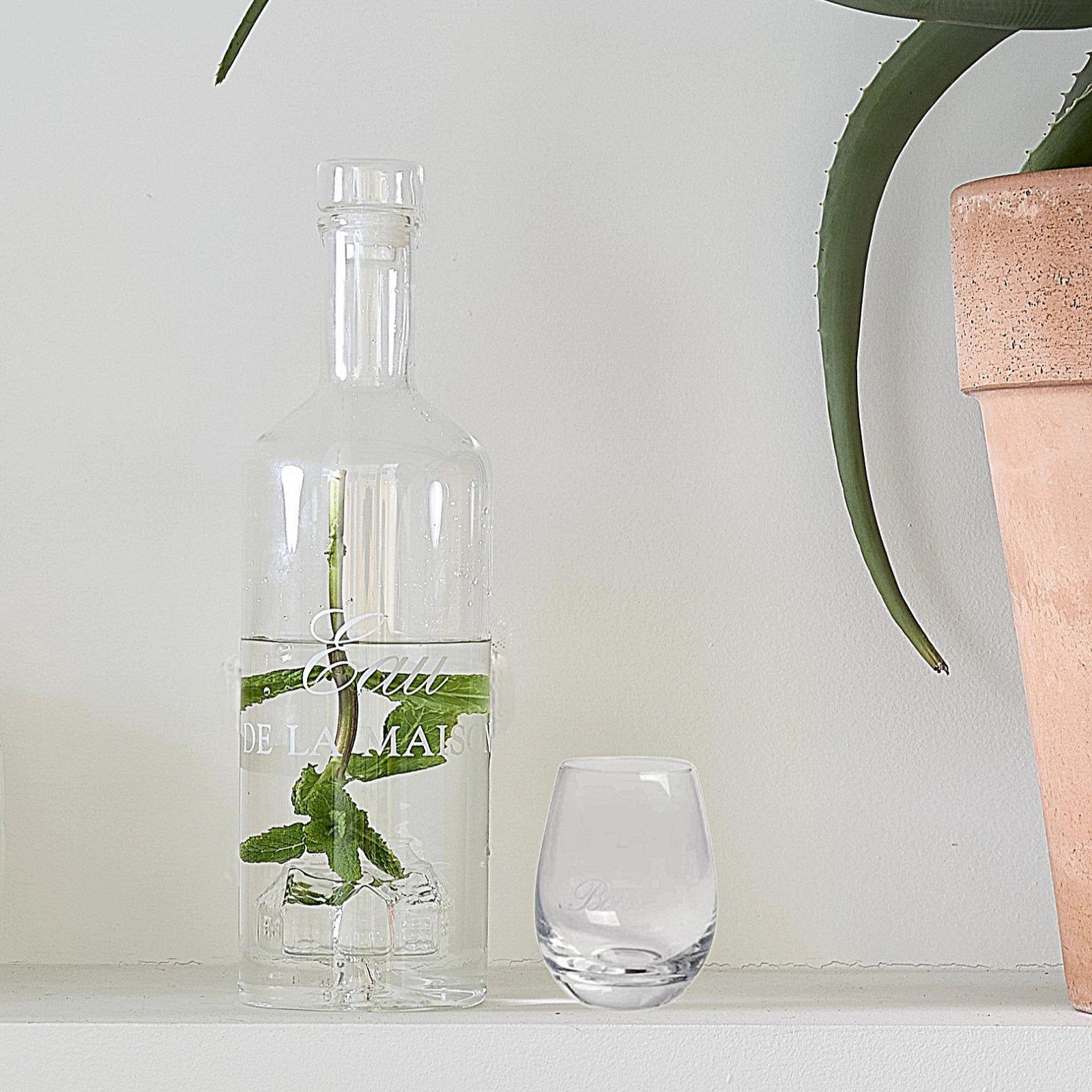 Rivièra maison eau de la maison & RM boissons glass, Verzamelen, Ophalen, Nieuw