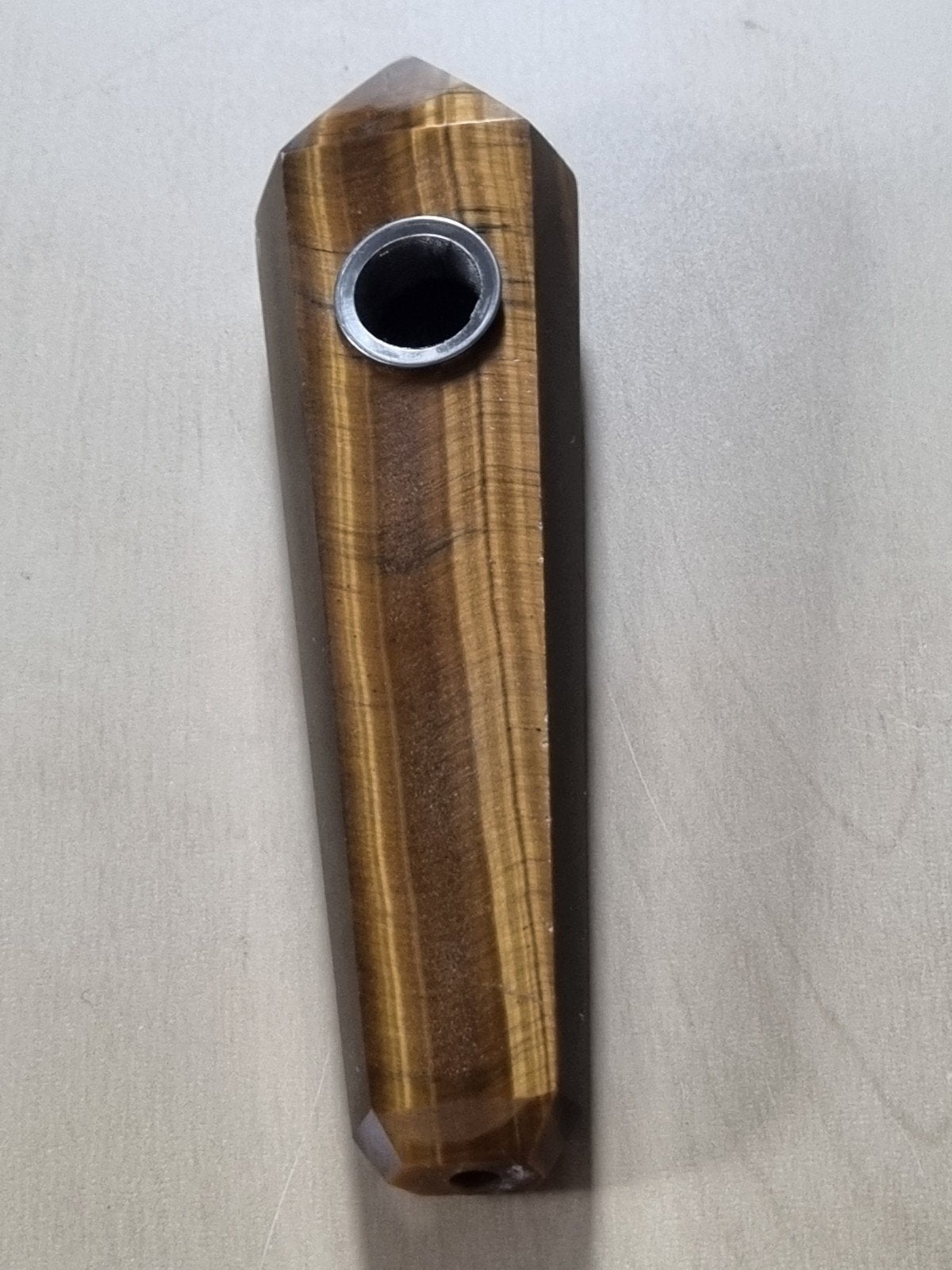 Tijgeroog Kristallen Pijp / Obelisk (101g) + 5 Gaasjes
​Bes, Verzamelen, Ophalen of Verzenden, Mineraal