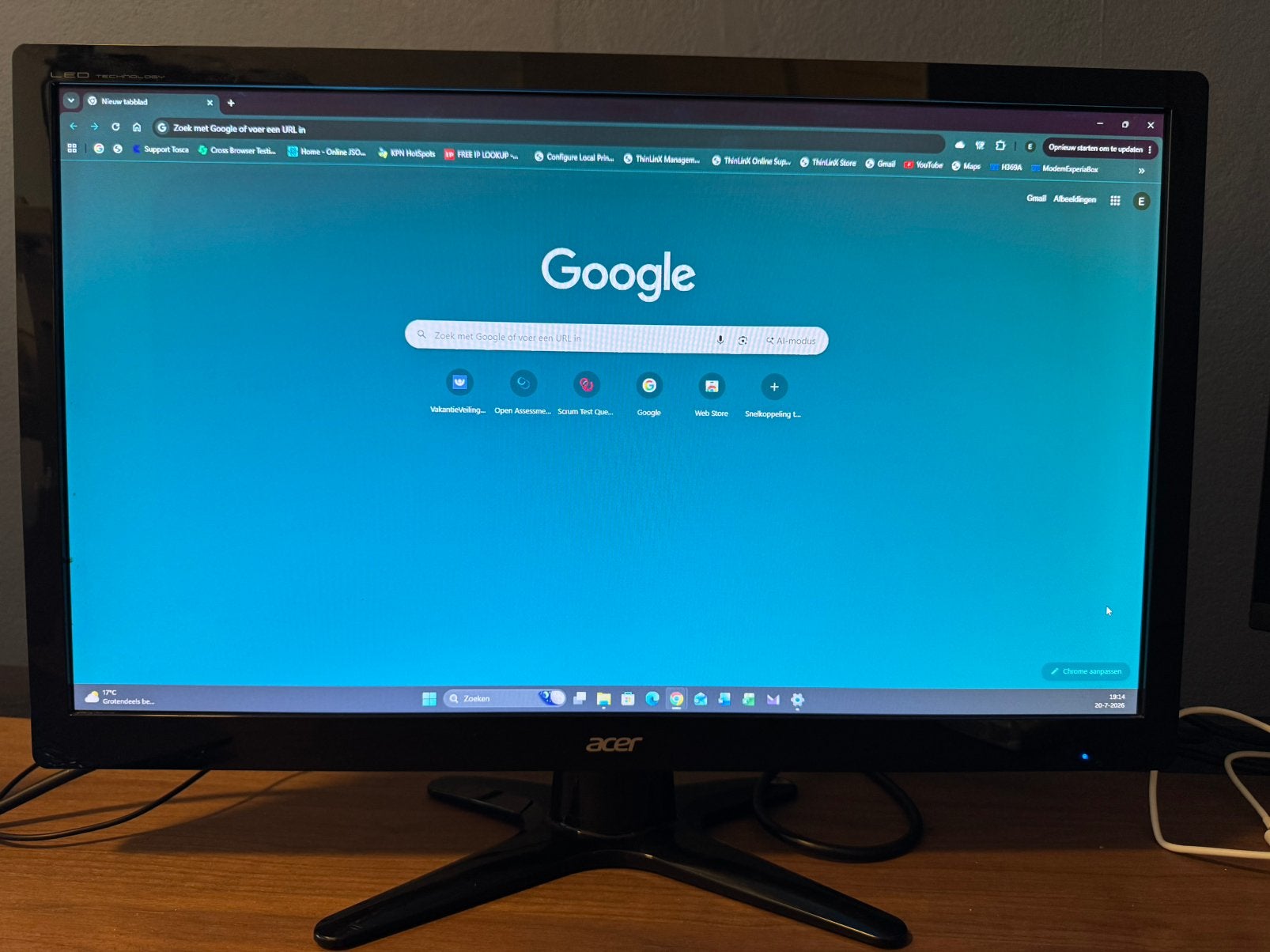 Monitor Acer 23 inch G236HL te koop, Ophalen, Full HD, Zo goed als nieuw, 60 Hz of minder