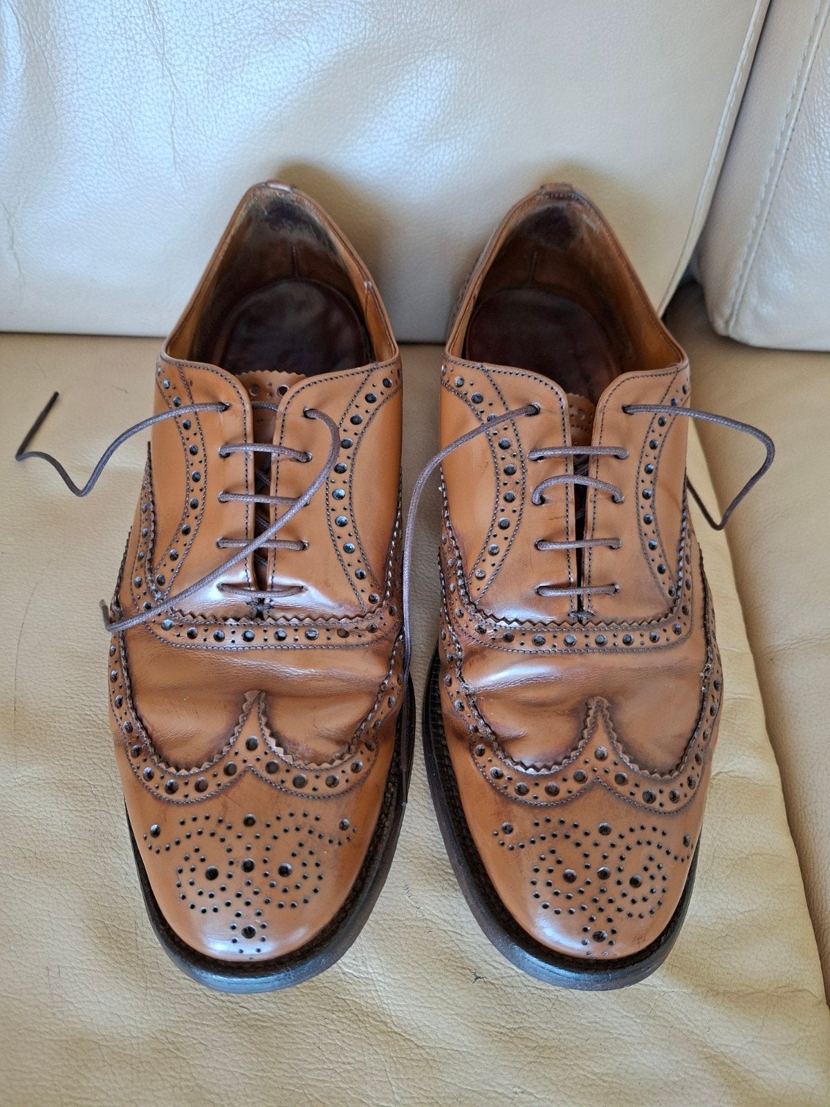 Tijdloze Elegantie Church’s Wingtip Oxfords maat 42, Ophalen of Verzenden