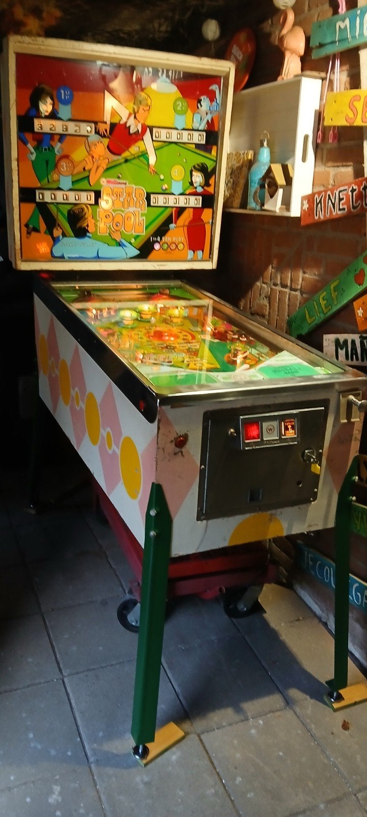 Williams star pool flipperkast, Ophalen, Gebruikt, Flipperkast, Williams