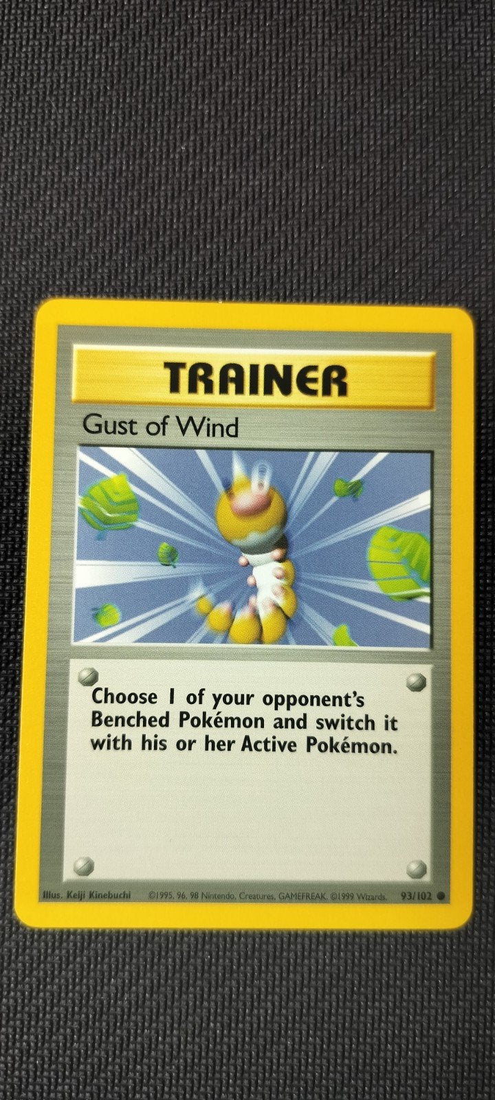 1999 base set gust of wind nm, Ophalen of Verzenden, Zo goed als nieuw, Losse kaart