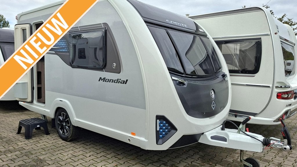 Sprite Mondial 370 EK 2026 , Nieuw Binnen !, Caravans en Kamperen, Standaardzit, Lengtebed, Tot en met 2, Bedrijf