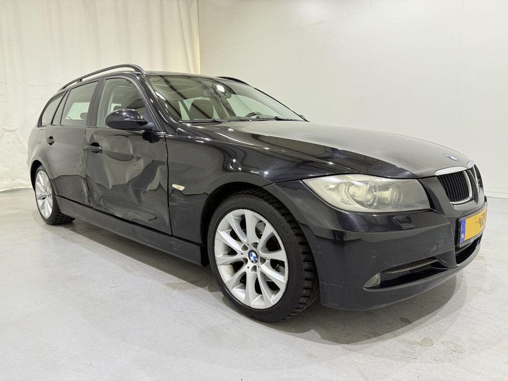 BMW 3 Serie Touring 320i Executive Aut APK (bj 2007), Auto diversen, Schadeauto's, BMW, Automaat, Benzine, Stationwagon, Zwart