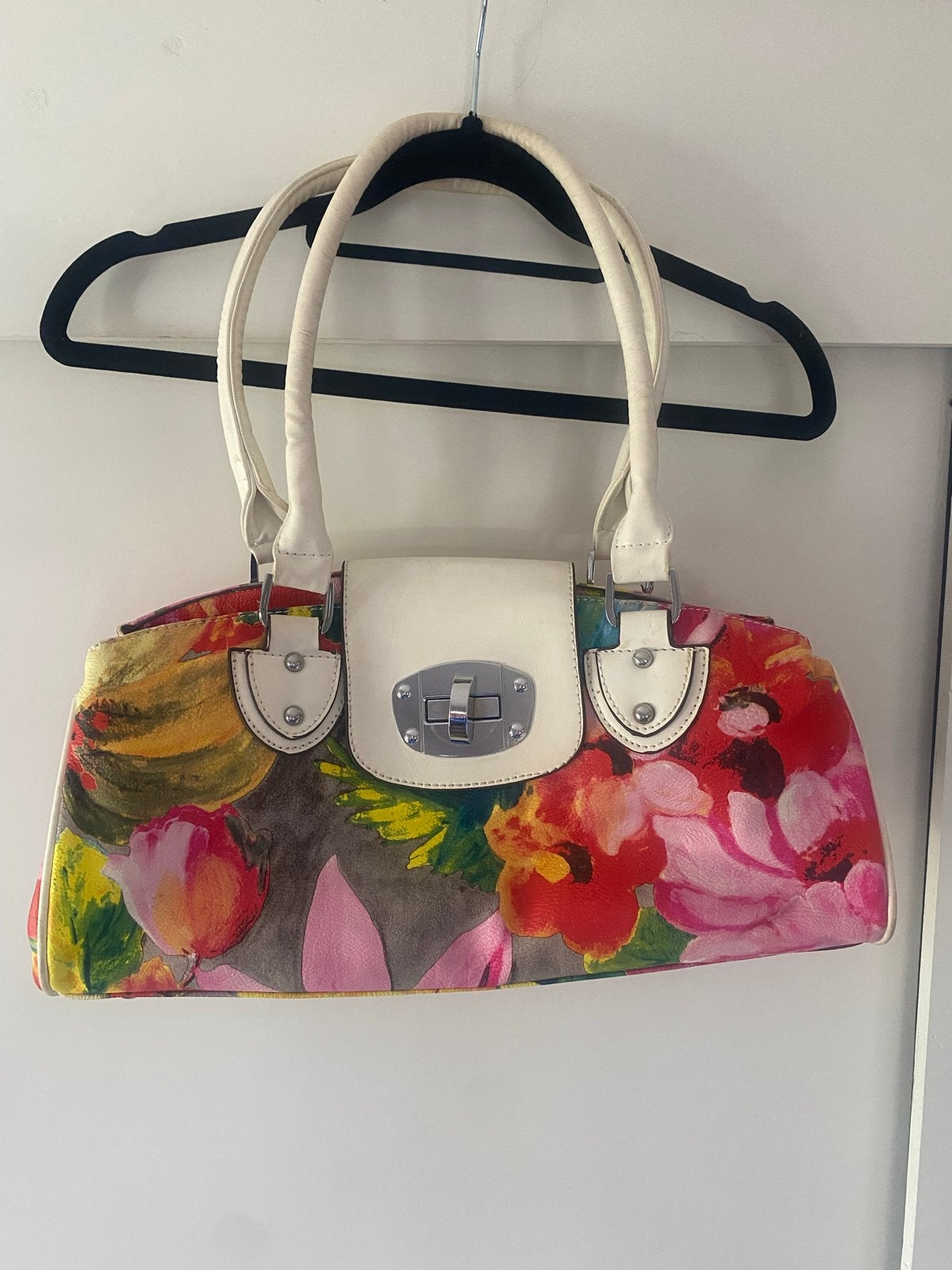 Giuliano Handtas met Bloemenprint, Ophalen of Verzenden, Gebruikt, Overige kleuren, Handtas