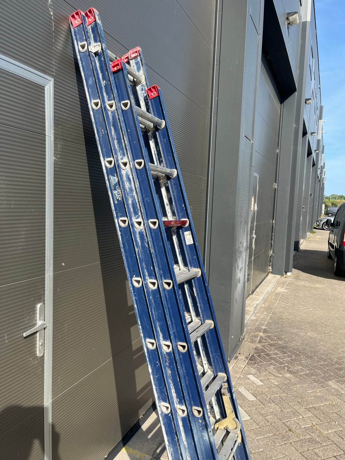 Altrex Gold 3-delige schuifladder - 640 cm uitgeschoven, Ophalen of Verzenden, Gebruikt