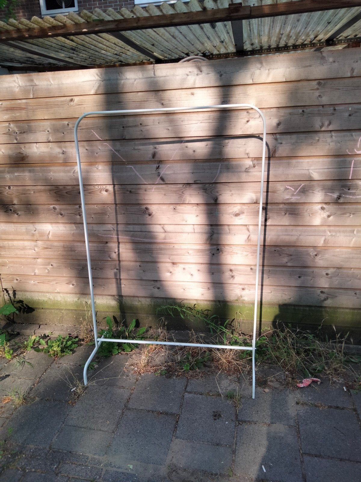 Wit kledingrek / droogrek, Ophalen, Gebruikt