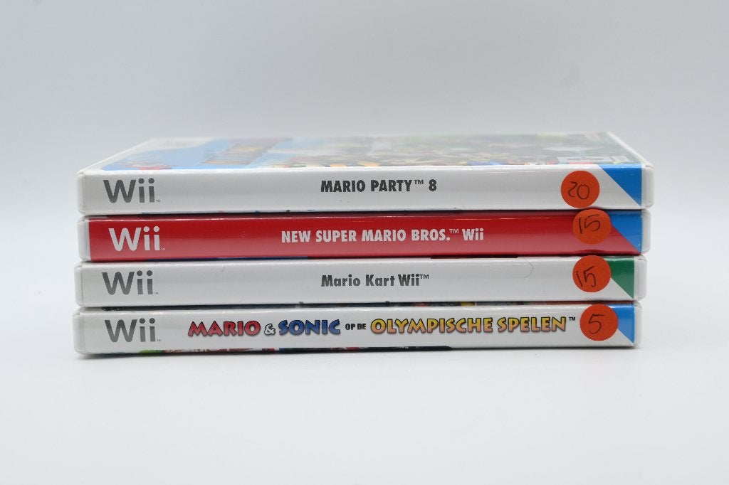 Wii Games: Mario Party 8, New Super Mario Bros., Mario Kart, Nintendo, Gebruikt, Overige genres, 11-1 Hokotate-cho, Kamitoba, Minami-ku, Kyoto 601-8501, Japan