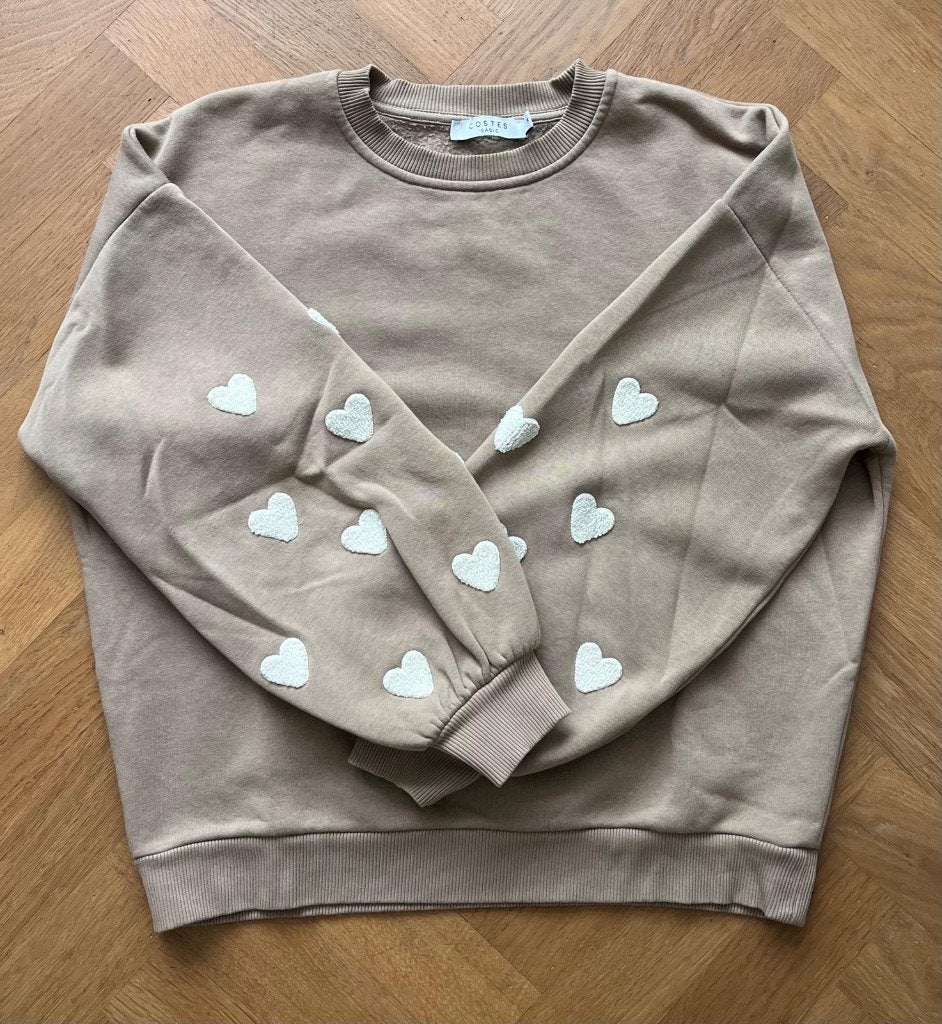 Costes Trui M beige hartjes, Maat 38/40 (M), Beige, Ophalen of Verzenden, Zo goed als nieuw