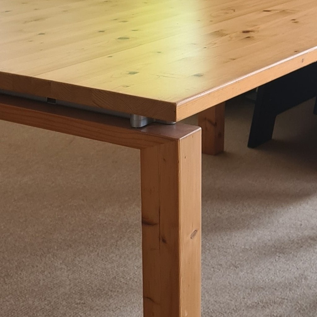 Lundia original tafel 175 x 96 x 74,5 blank gelakt vuren, Huis en Inrichting, Tafels | Eettafels, Ophalen, Gebruikt, 50 tot 100 cm