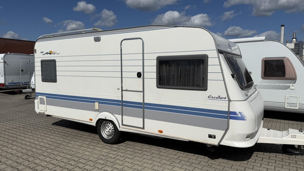 Hobby Excellent 495 UFE bouwjaar 2000 met voortent, Rondzit, Hobby, Bedrijf, Overige typen
