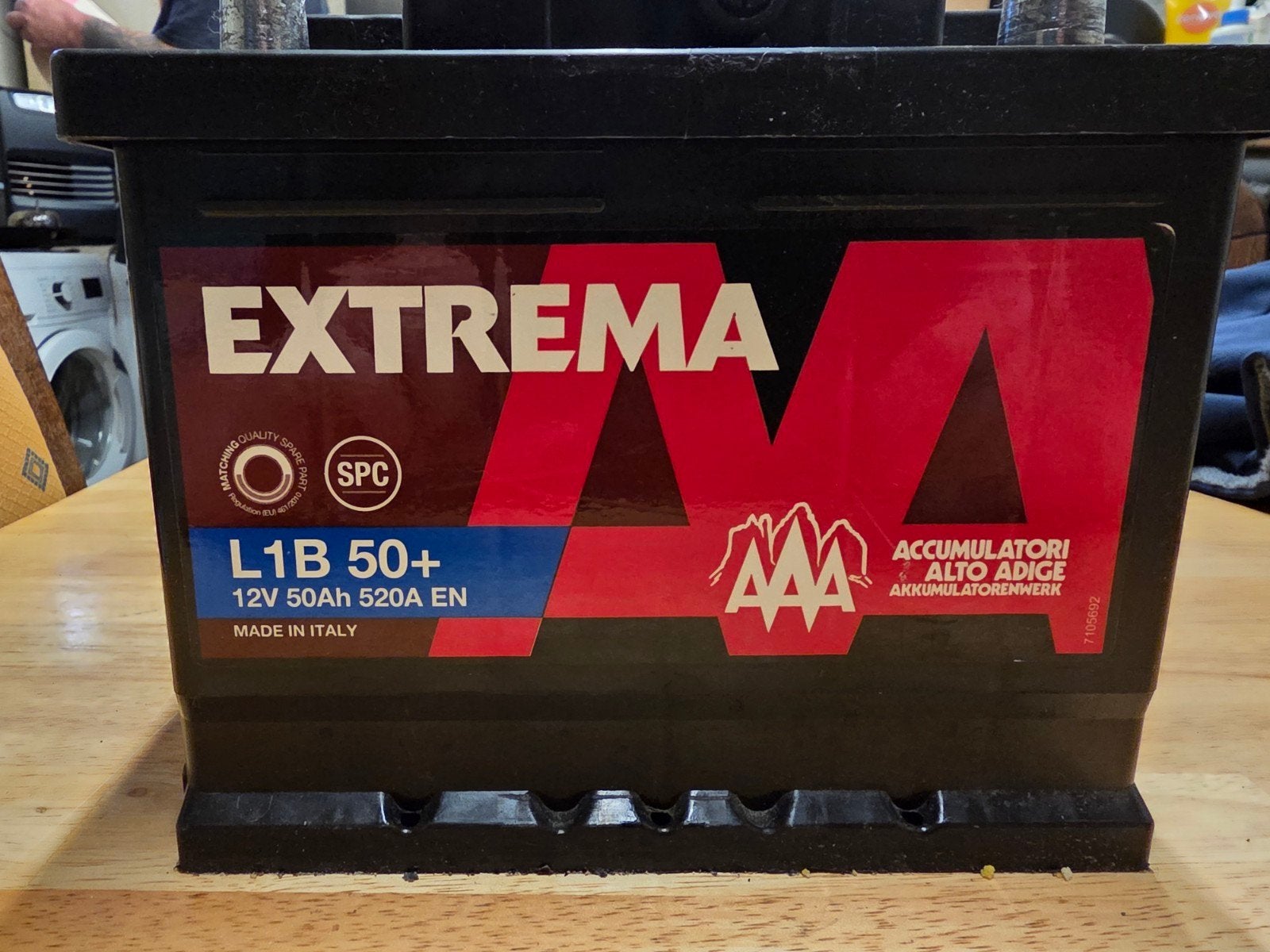 Extrema L1B 50+ 12V 50Ah 520A EN Accu, Ophalen, Gebruikt, Universele onderdelen
