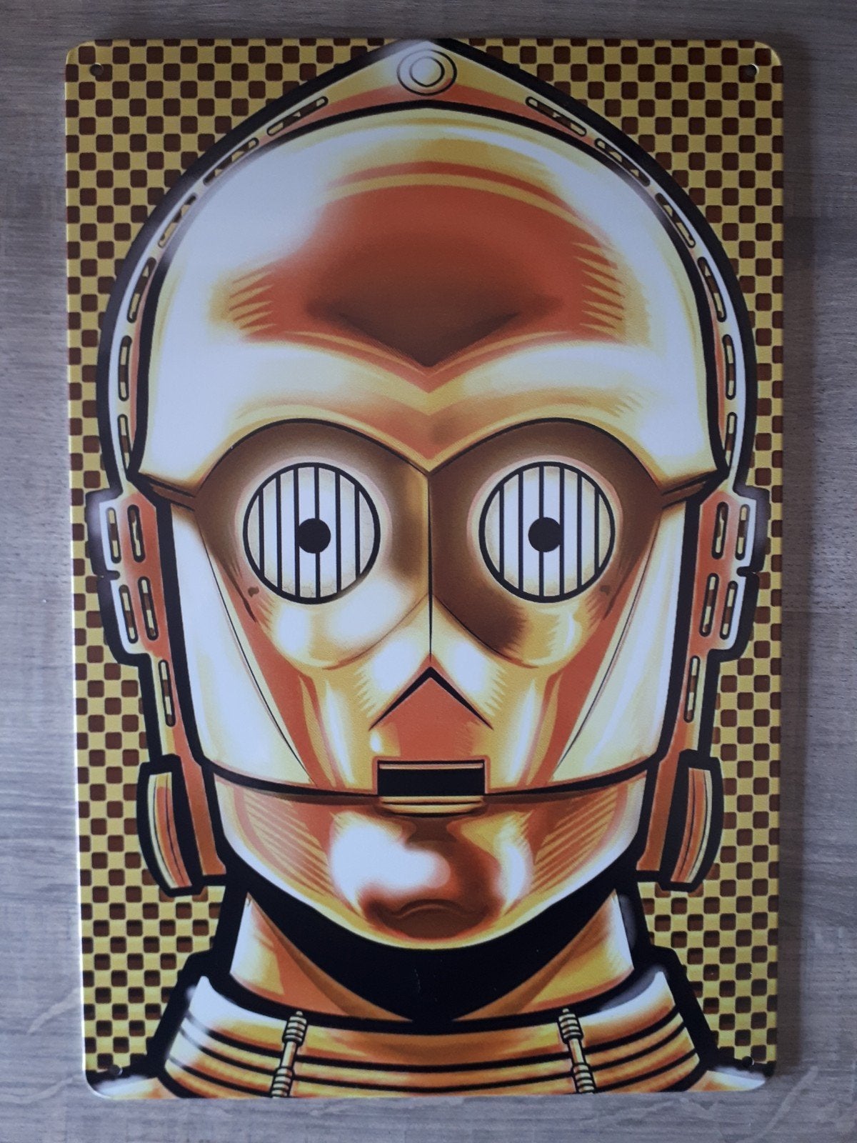 3 CPO Star Wars 20x30 cm Metalen Reclamebord, Verzamelen, Verzenden, Nieuw, Overige typen
