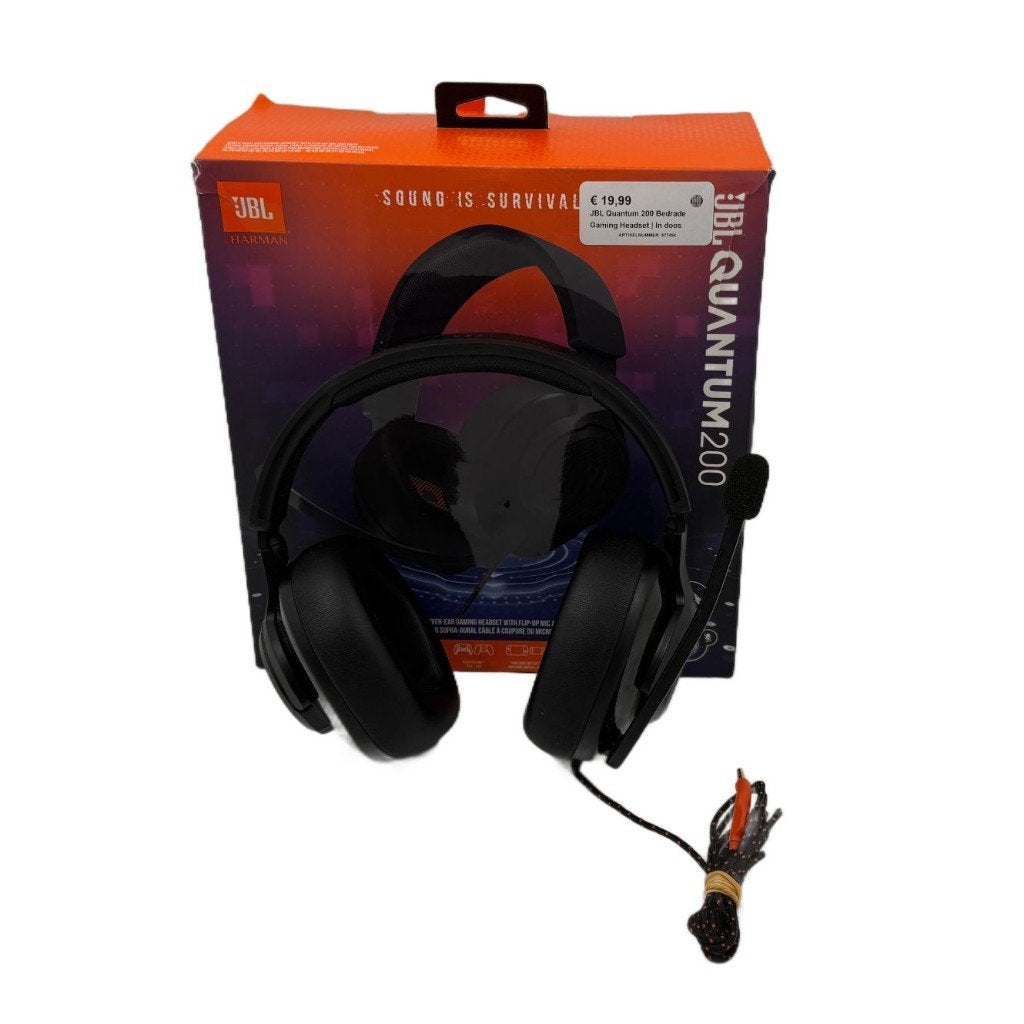 JBL Quantum 200 Bedrade Gaming Headset | In doos, Audio, Tv en Foto, Koptelefoons, Overige merken, Gaming, Zilver, Dordrecht@usedproducts.nl