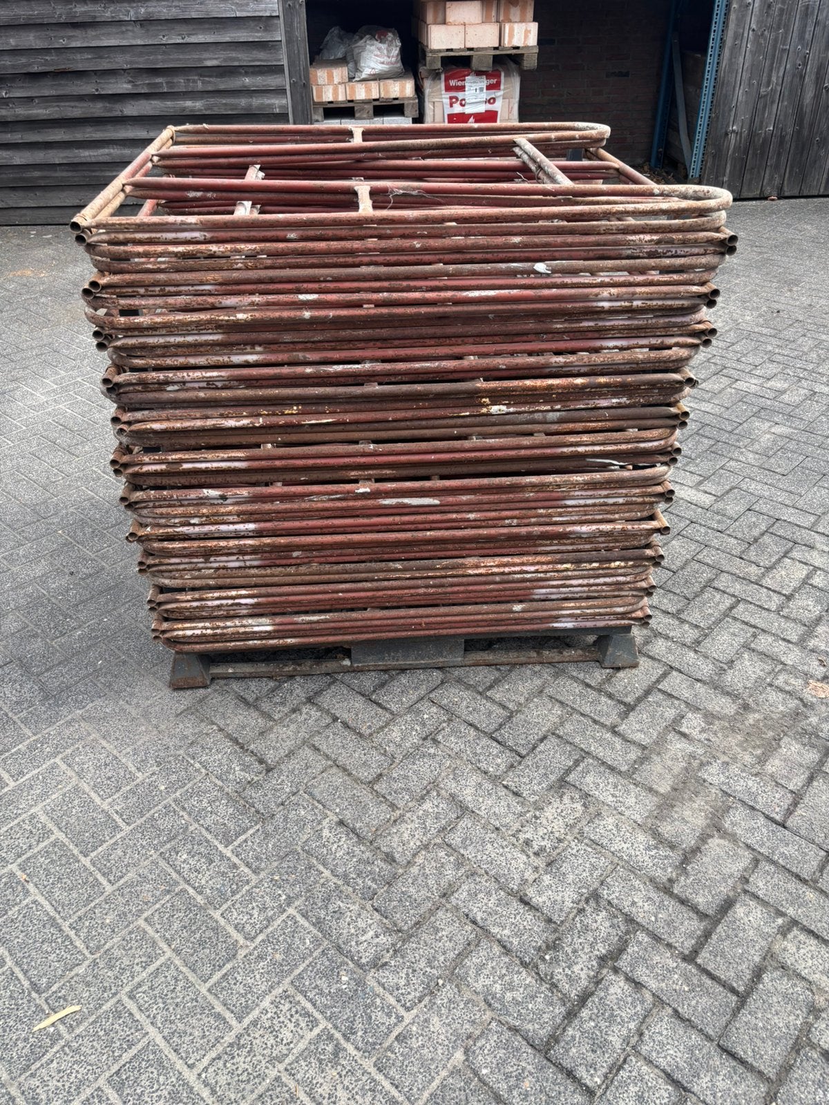 Klap schragen 22 stuks 110 breedt 125 hoog, Ophalen, Gebruikt, Overige typen, Minder dan 2 meter
