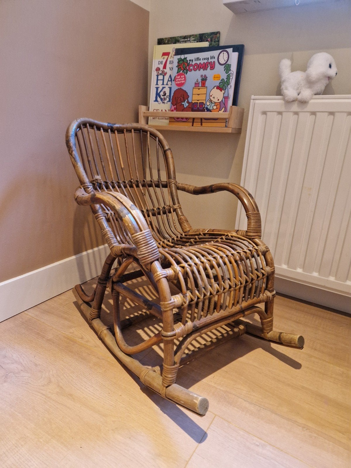 Rotan Kinder Schommelstoel - Vintage Stijl, Ophalen, Gebruikt, Stoel