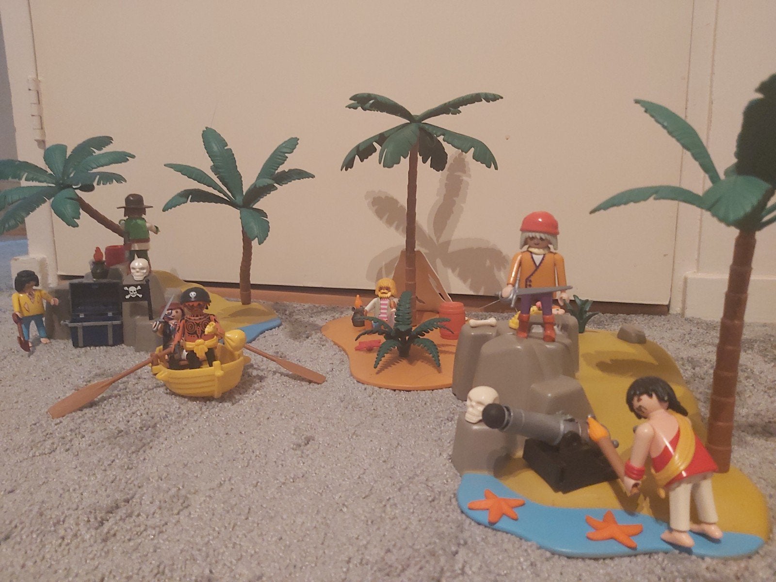 Playmobil Piraten Eiland Avontuur Set met Figuren en Boot, Pirates, Gebruikt, Complete set, Overige typen