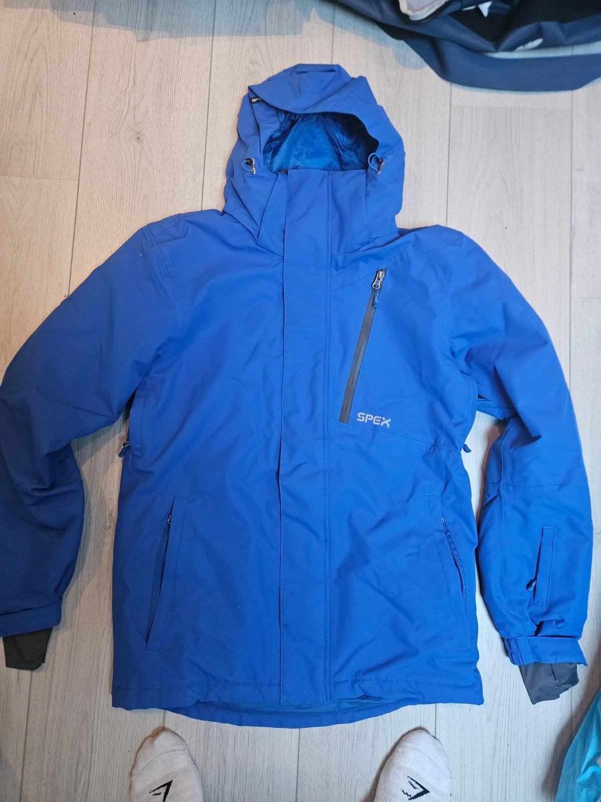 Blauwe SPEX ski-jas / winterjas - Maat S, SPEX, Maat 48/50 (M), Ophalen of Verzenden, Zo goed als nieuw