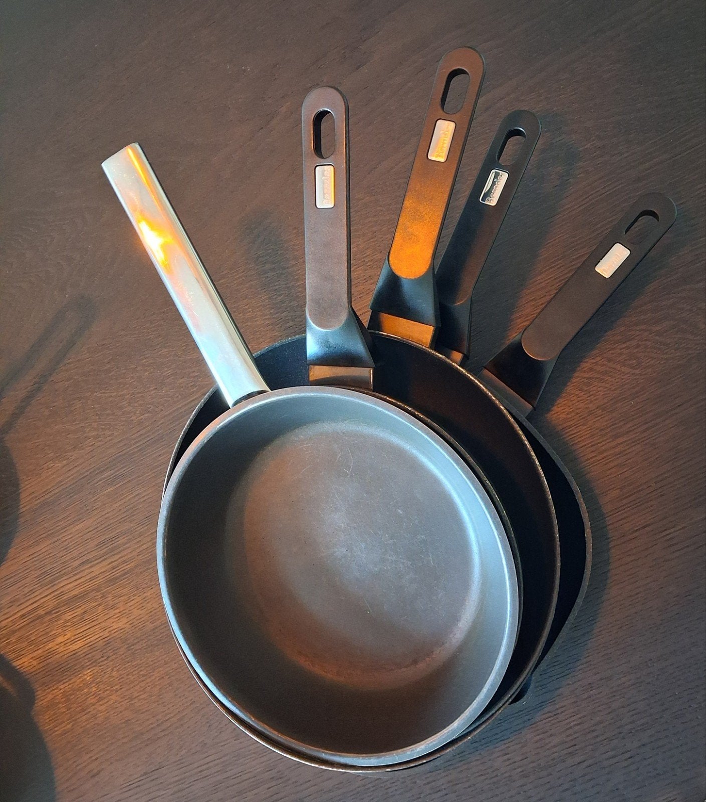 5 gebruikte koekenpannen voor gasfornuis, Ophalen, Gebruikt