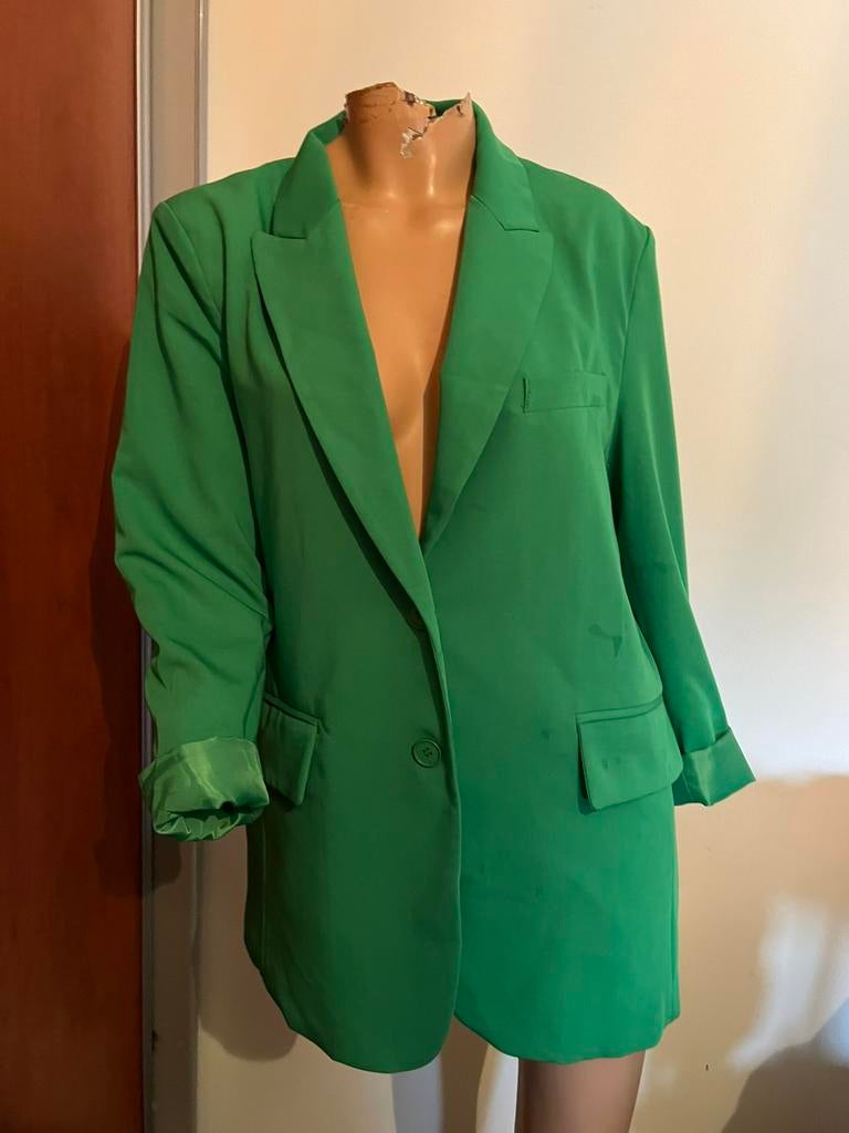 ATTENTIF jas maat m origineel zgan, Kleding | Dames, Jasjes, Kostuums en Pakken, Zo goed als nieuw, Maat 38/40 (M), Groen, Ophalen of Verzenden