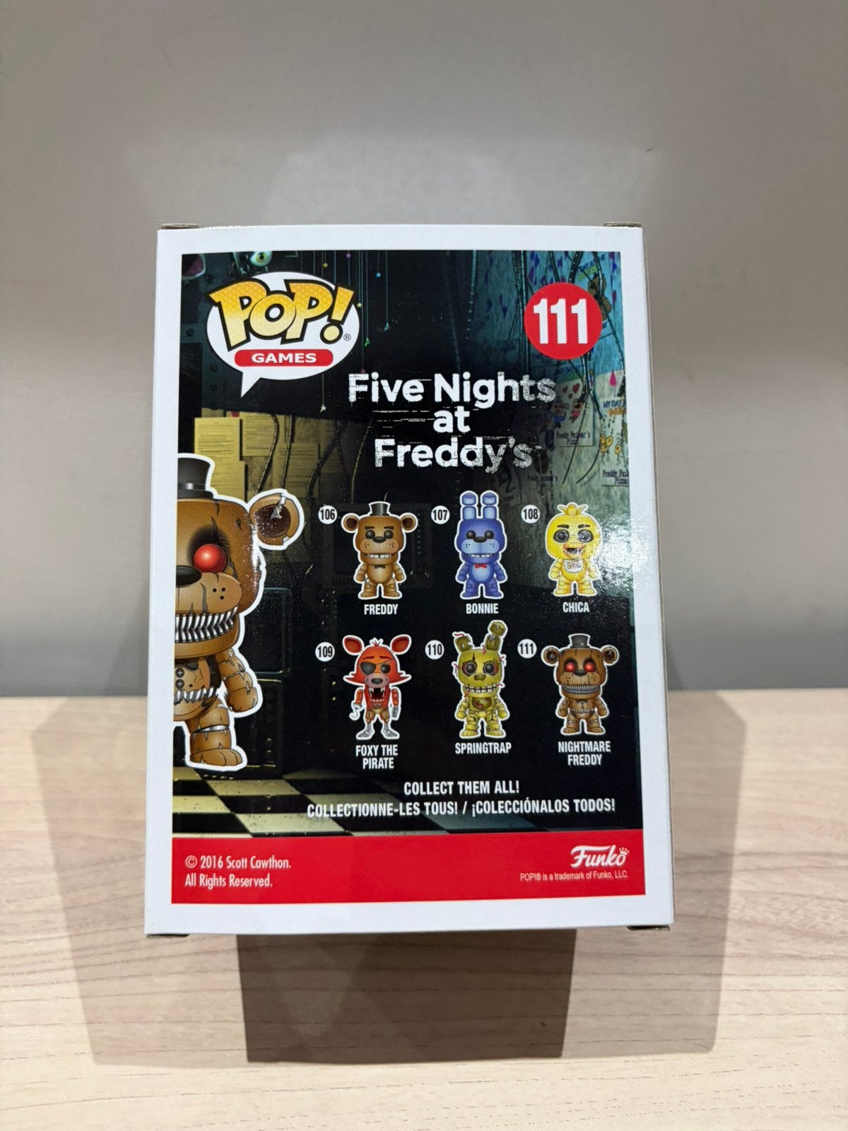 Nightmare Freddy 111 Funko Pop! Five Nights at Freddy’s FNAF, Funko Europe, Ophalen of Verzenden, Zo goed als nieuw, 4th floor, 1 Queen Caroline St, London W6 9YN, Verenigd Koninkrijk