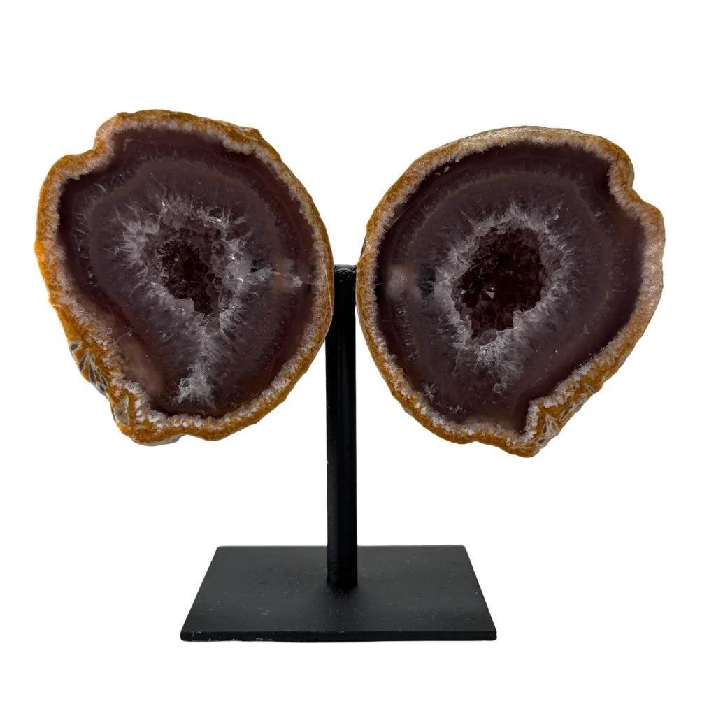 Agaat Geode Set op Standaard Klein