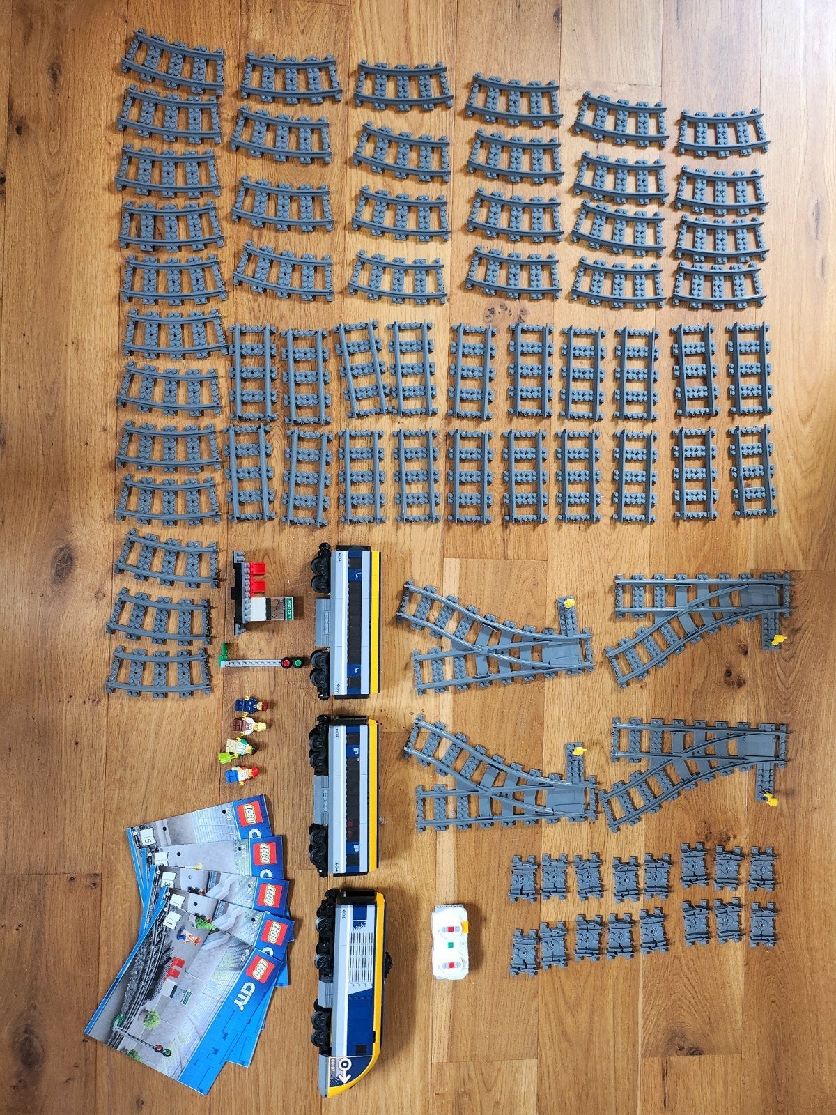 LEGO City Passagierstrein 60197 + 4 extra railsets, Ophalen, Lego, Zo goed als nieuw, Inclusief instructies