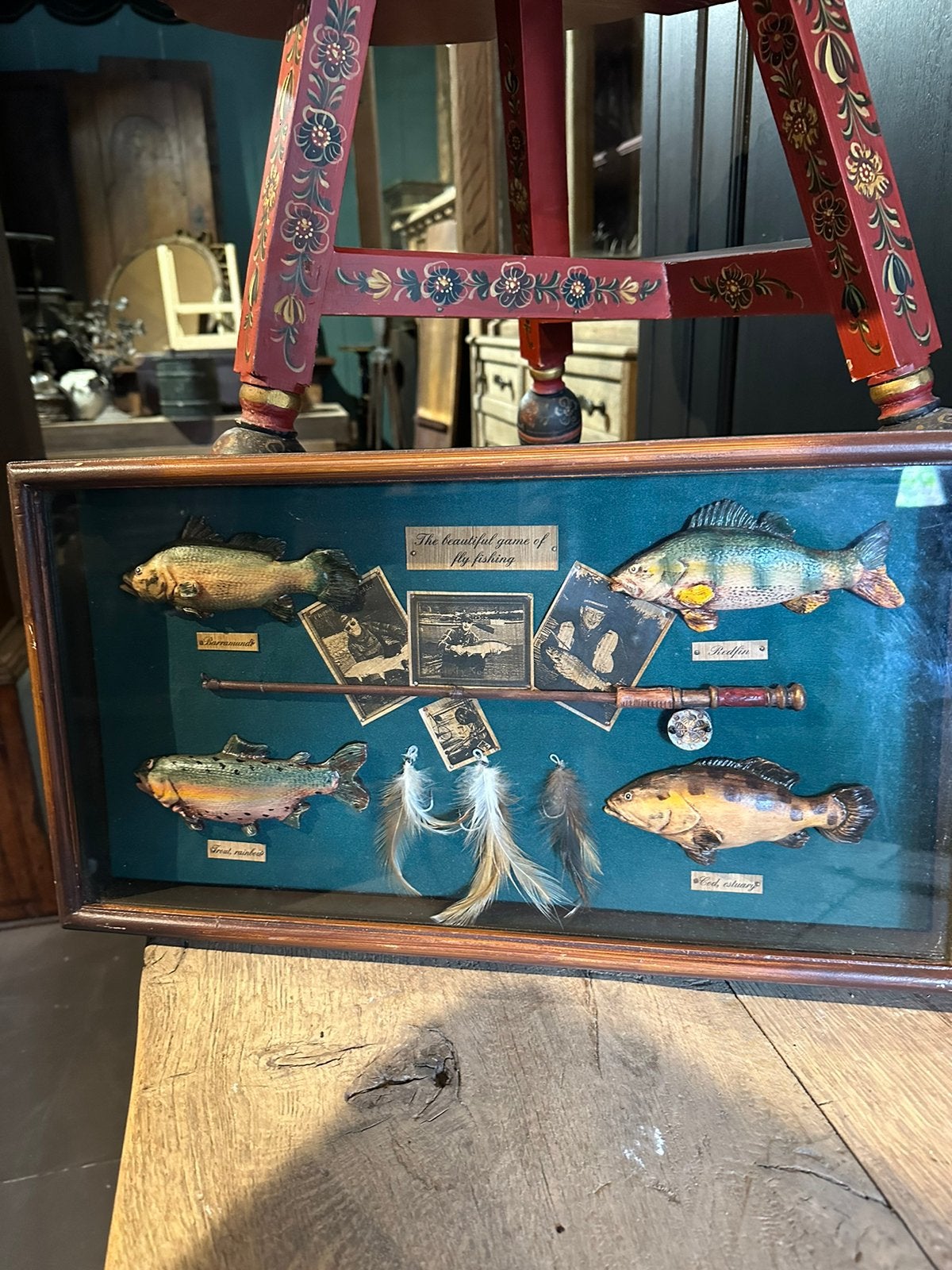 "HENDRICKX "  Wand Vitrine Kastje., Antiek en Kunst, Ophalen of Verzenden