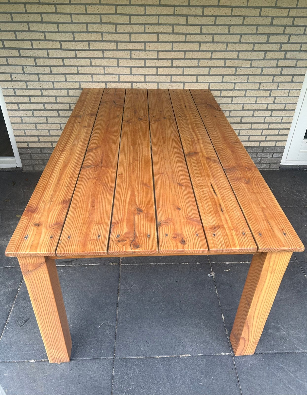 Douglas Houten Tafel, Ophalen, Zo goed als nieuw, Rechthoekig, Hout
