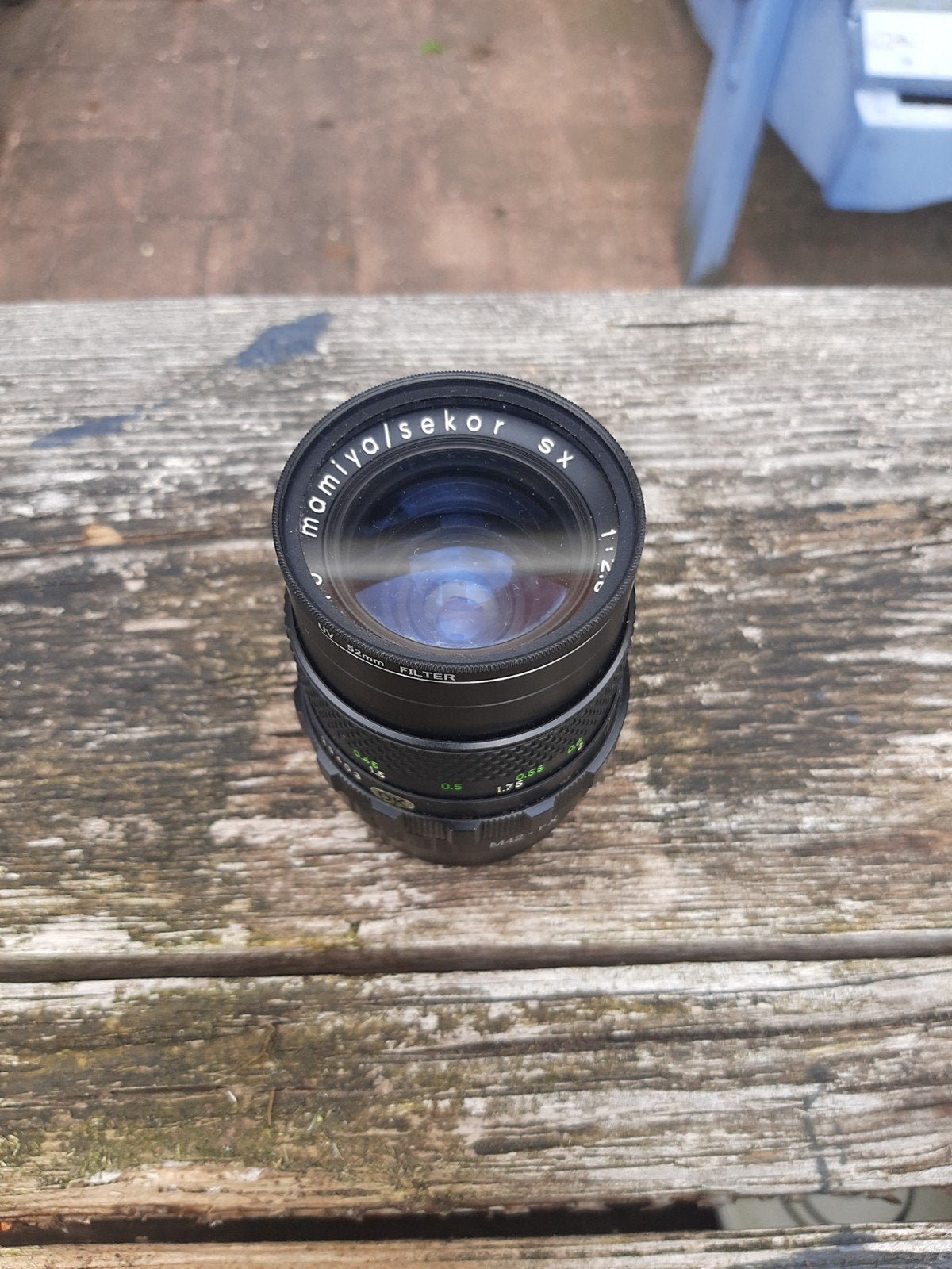 Mamiya/Sekor SX 35mm f/2.8 lens (M42-FX adapter), Ophalen of Verzenden, Zo goed als nieuw, Groothoeklens