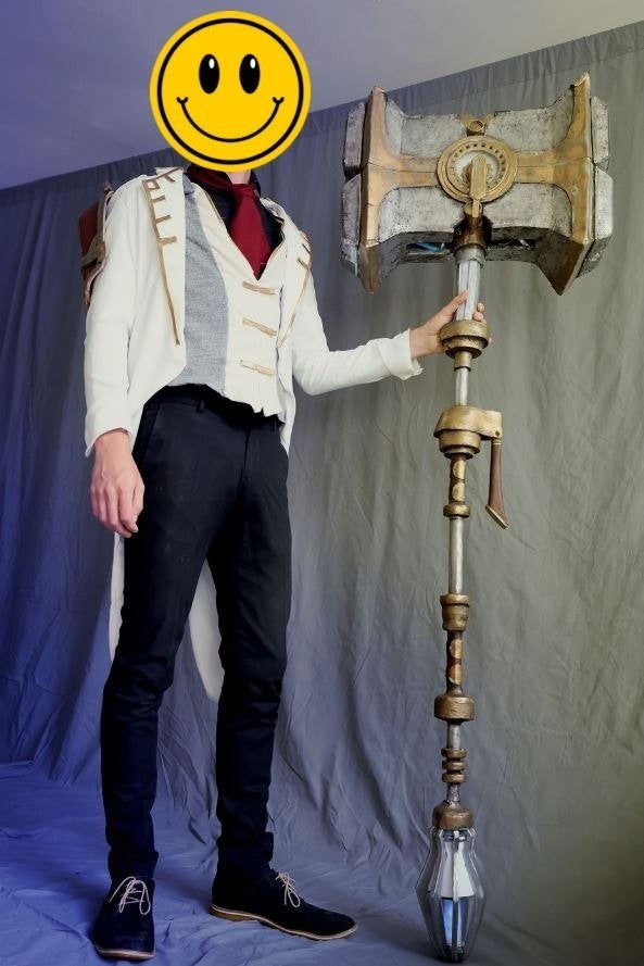 Jayce cosplay hammer, Ophalen, Gebruikt, Toneelattributen of Onderdelen
