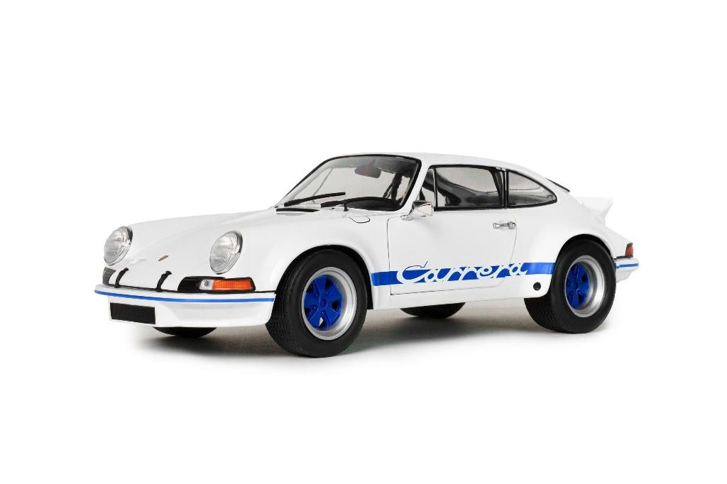 1:18 Porsche 911 RSR Carrera - 1973 - Wit/Blauw NIEUW!, Overige merken, Auto, ., Nieuw