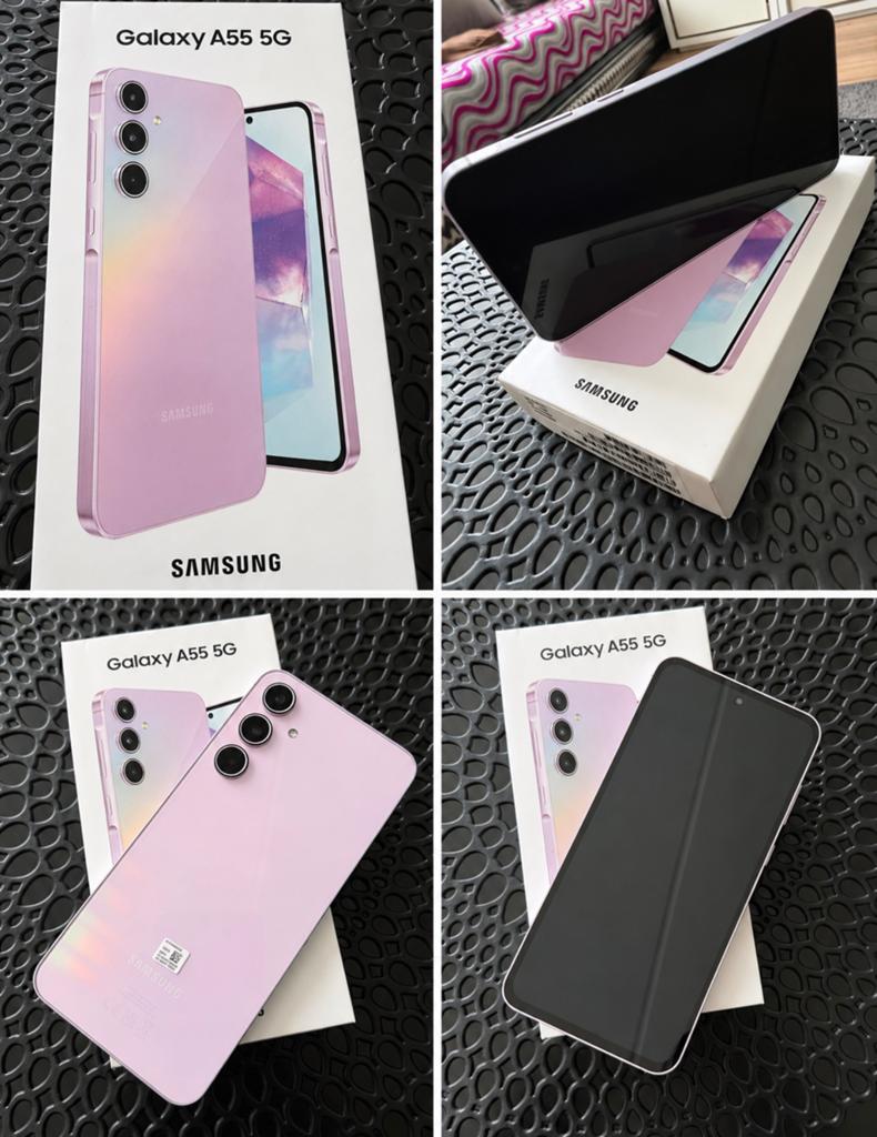 Samsung Galaxy A55 5G – Iceblue/Pink – Zo goed als nieuw, Ophalen of Verzenden, Zo goed als nieuw, Overige typen, Samsung