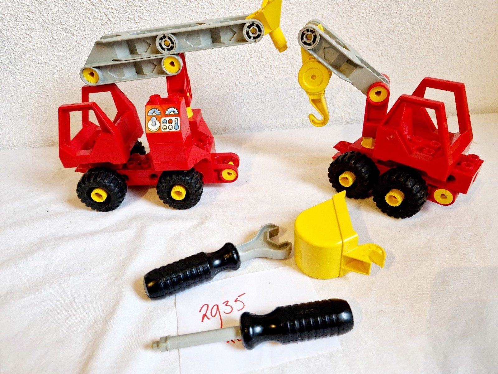 Technisch Duplo Toolo set 2935 brandweer compleet, Kinderen en Baby's, Speelgoed | Duplo en Lego, Gebruikt, Compleet, Ophalen of Verzenden