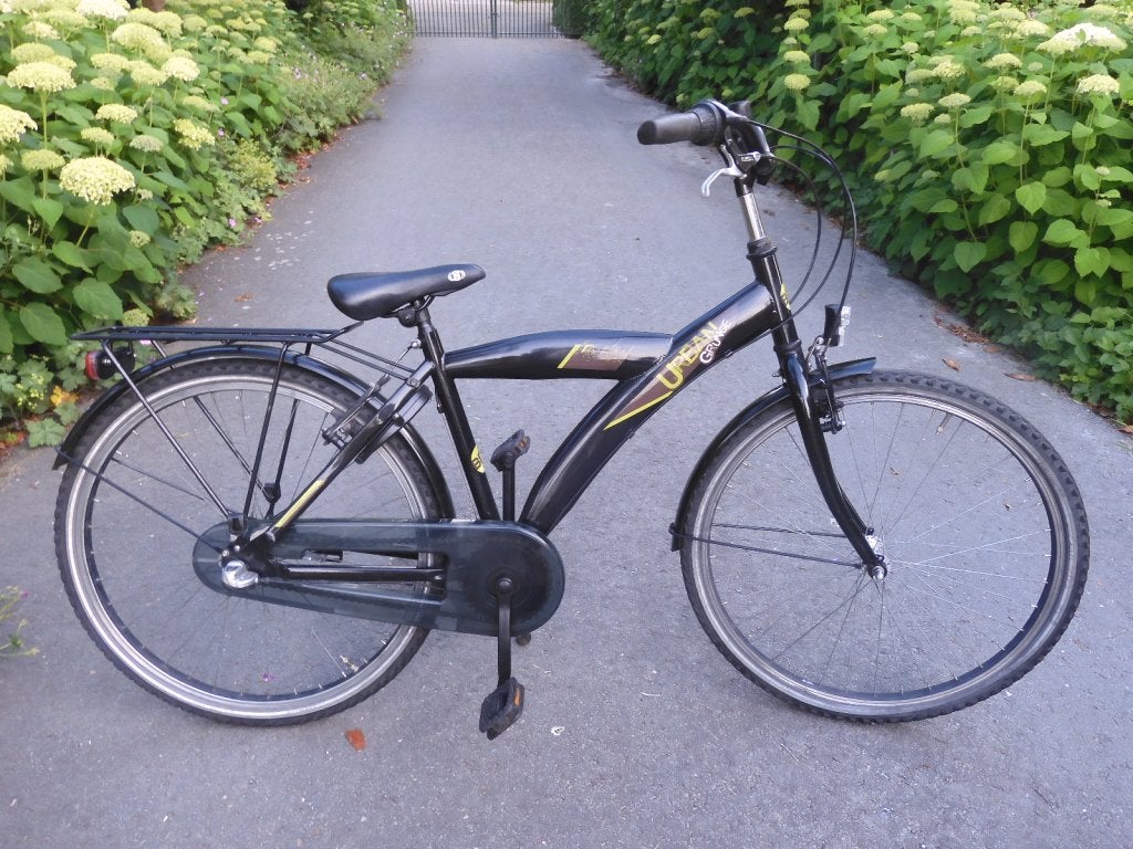 Stoere zwarte  26" BFK Grunge met 3 versnellingen, Versnellingen, Niet ingevuld, BFK, Zo goed als nieuw