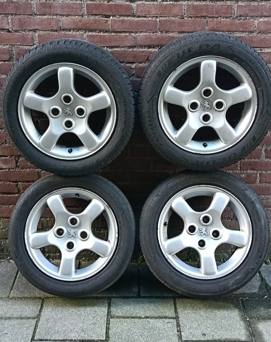 Peugeot 206 15 inch aluminium Foudre velgen 4x108, Auto diversen, Ophalen