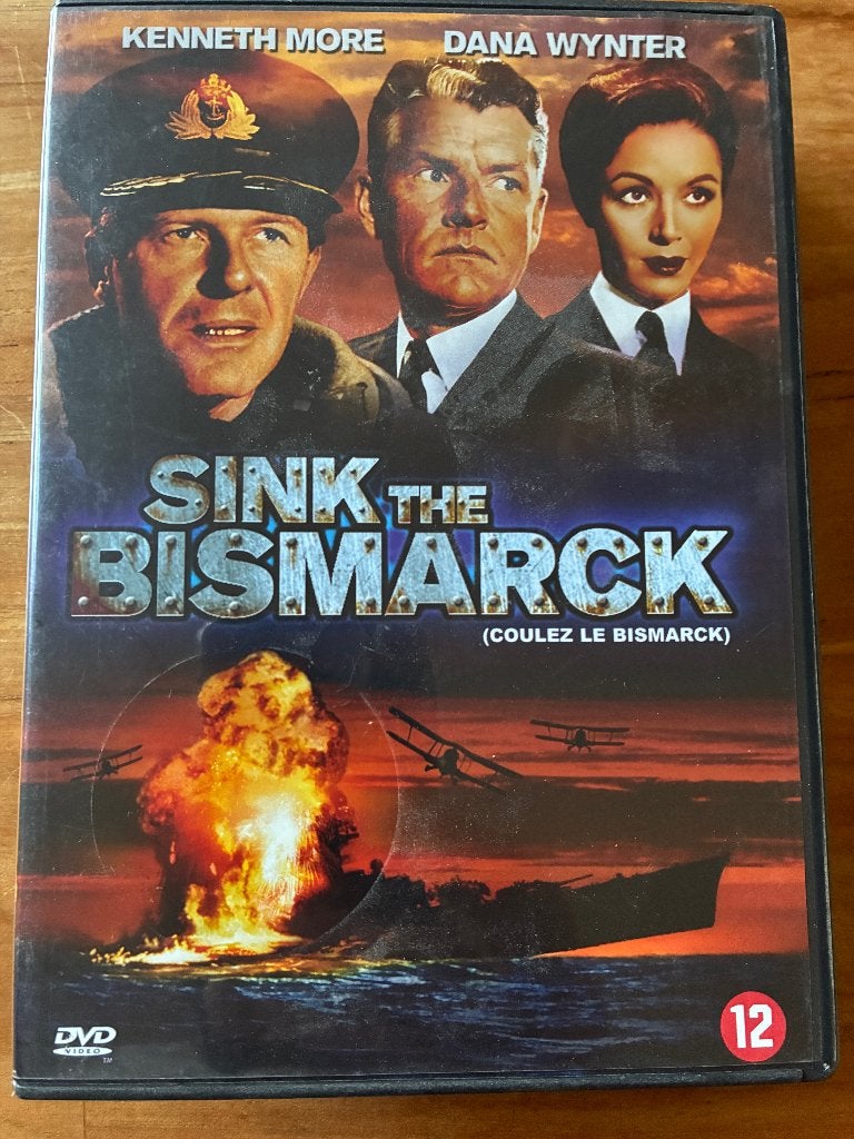 Sink the Bismarck DVD (oorlog , drama), Vanaf 12 jaar, Ophalen of Verzenden, Zo goed als nieuw, Waargebeurd drama