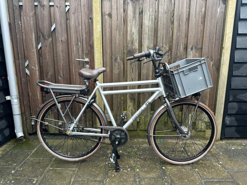 Elektrische Cortina E-U4 Herenfiets 61cm 7v 400w Belt Drive, Overige merken, Minder dan 10 versnellingen, Ophalen of Verzenden